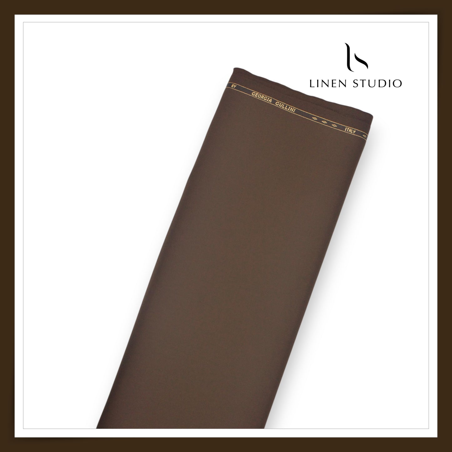 100% Wrinkle Free PV Suiting by Georgia Gullini Italy - Bear Brown (Last few mtrs) (NEW)