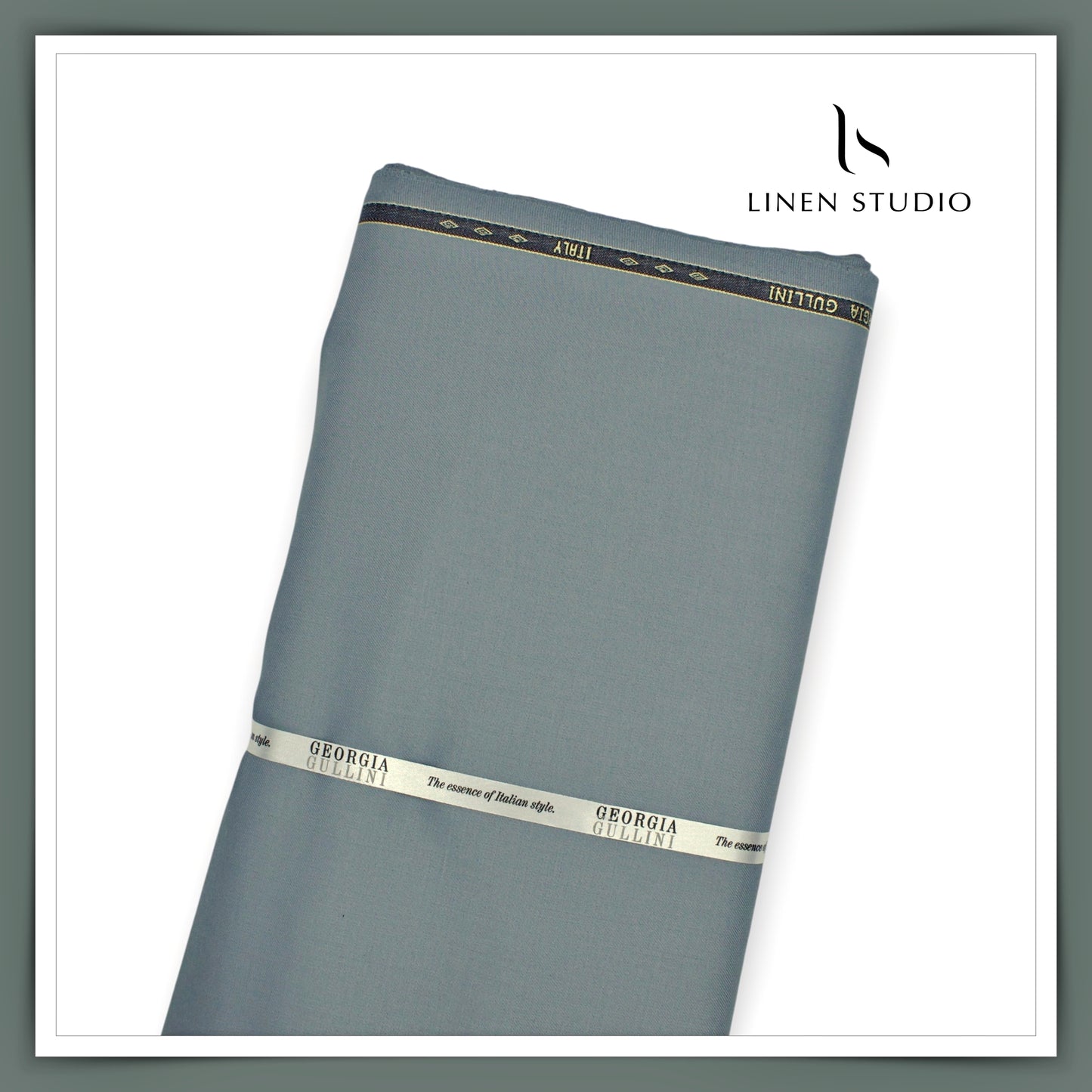 100% Wrinkle Free PV Suiting by Georgia Gullini Italy - Blueish Grey