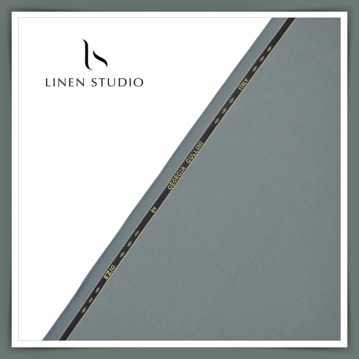 100% Wrinkle Free PV Suiting by Georgia Gullini Italy - Blueish Grey