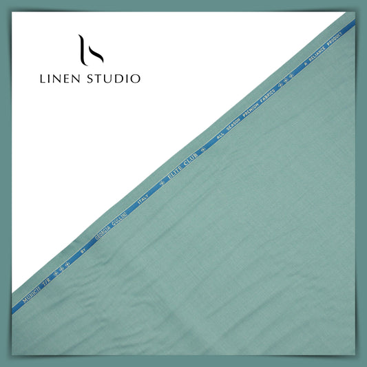 Wrinkle Free TR by Georgia Gullini Italy - Cyan Blue - Linen Studio