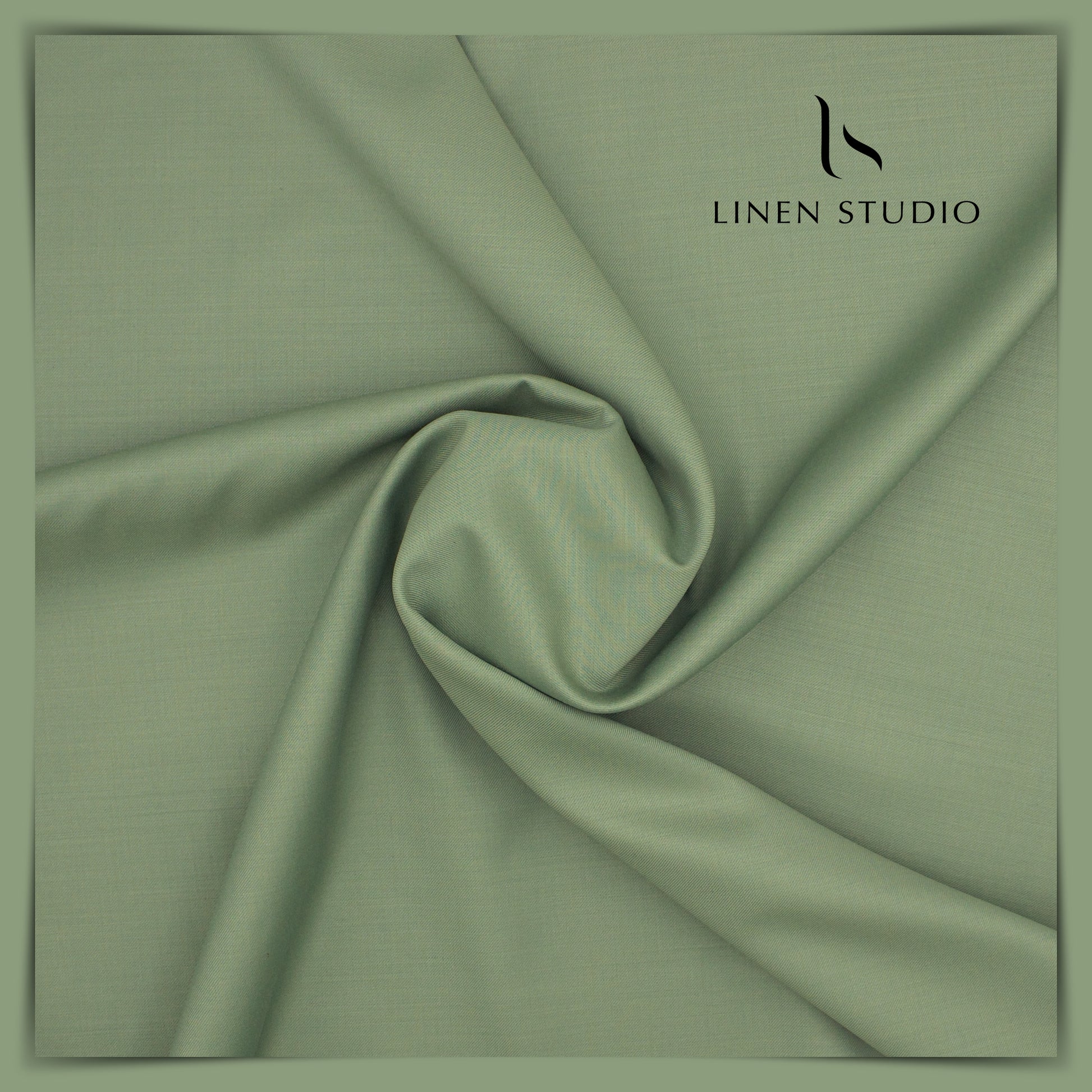 120's Australian Merino Wool by Georgia Gullini Italy - Sage Green - Linen Studio