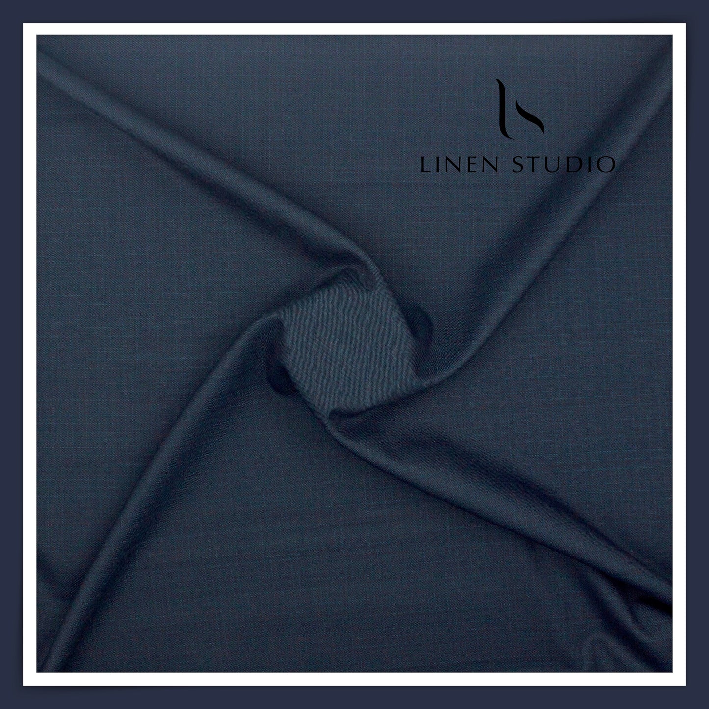 100% Wrinkle Free PW Suiting by Georgia Gullini Italy - Space Blue Grey (NEW)