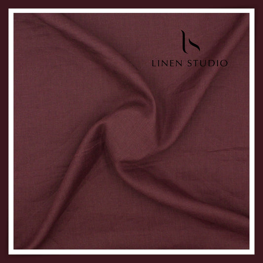 70 Lea Plain Colour Shirting by Linen Club - Dark Sienna (NEW) (Limited Stock)