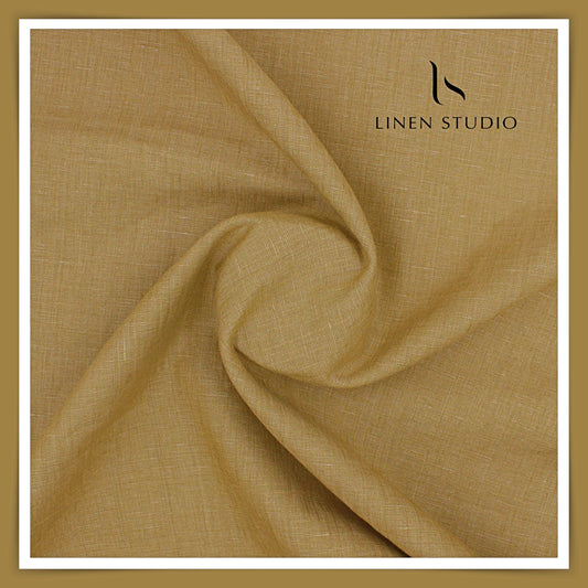 Premium Linen Suiting 40 Lea - Dark Sand (Fast Selling)
