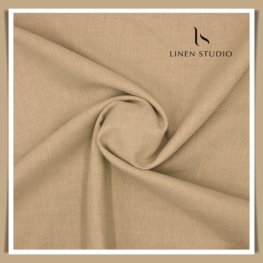 Premium Linen Suiting 40 Lea - Sand Colour - Linen Studio