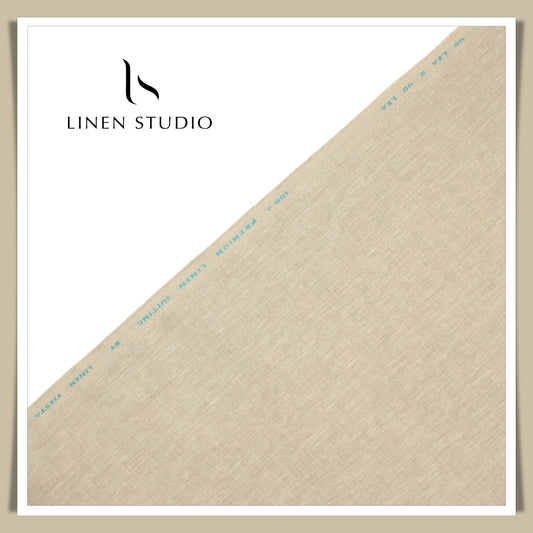 Premium Linen Suiting 40 Lea - Clay Colour - Linen Studio