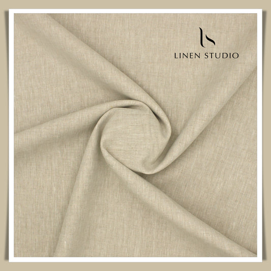 Premium Linen Suiting 40 Lea - Clay Colour - Linen Studio