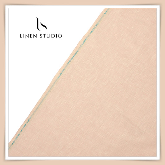 Premium Linen Suiting 40 Lea - Light Peach (Fast Selling)