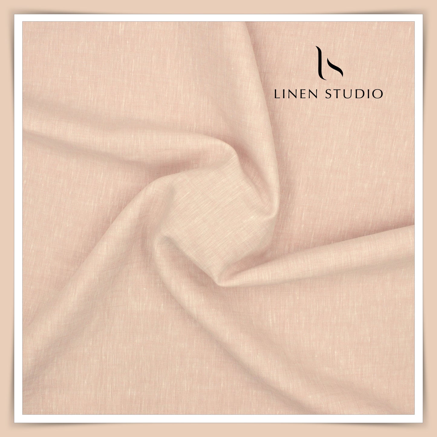 Premium Linen Suiting 40 Lea - Light Peach (Fast Selling)