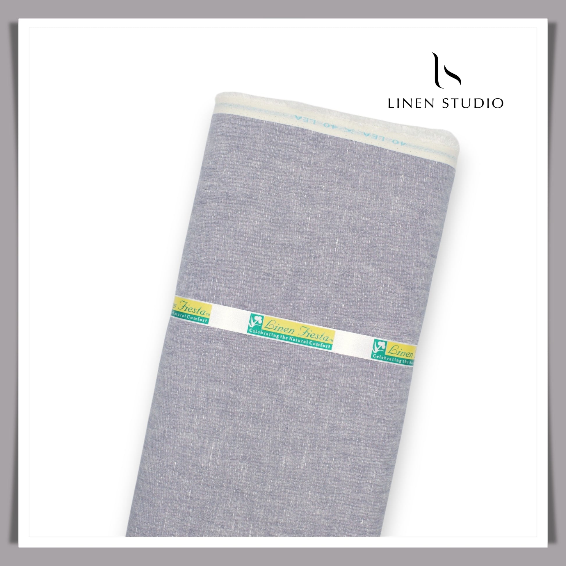 Premium Linen Suiting 40 Lea - Lavender Grey - Linen Studio