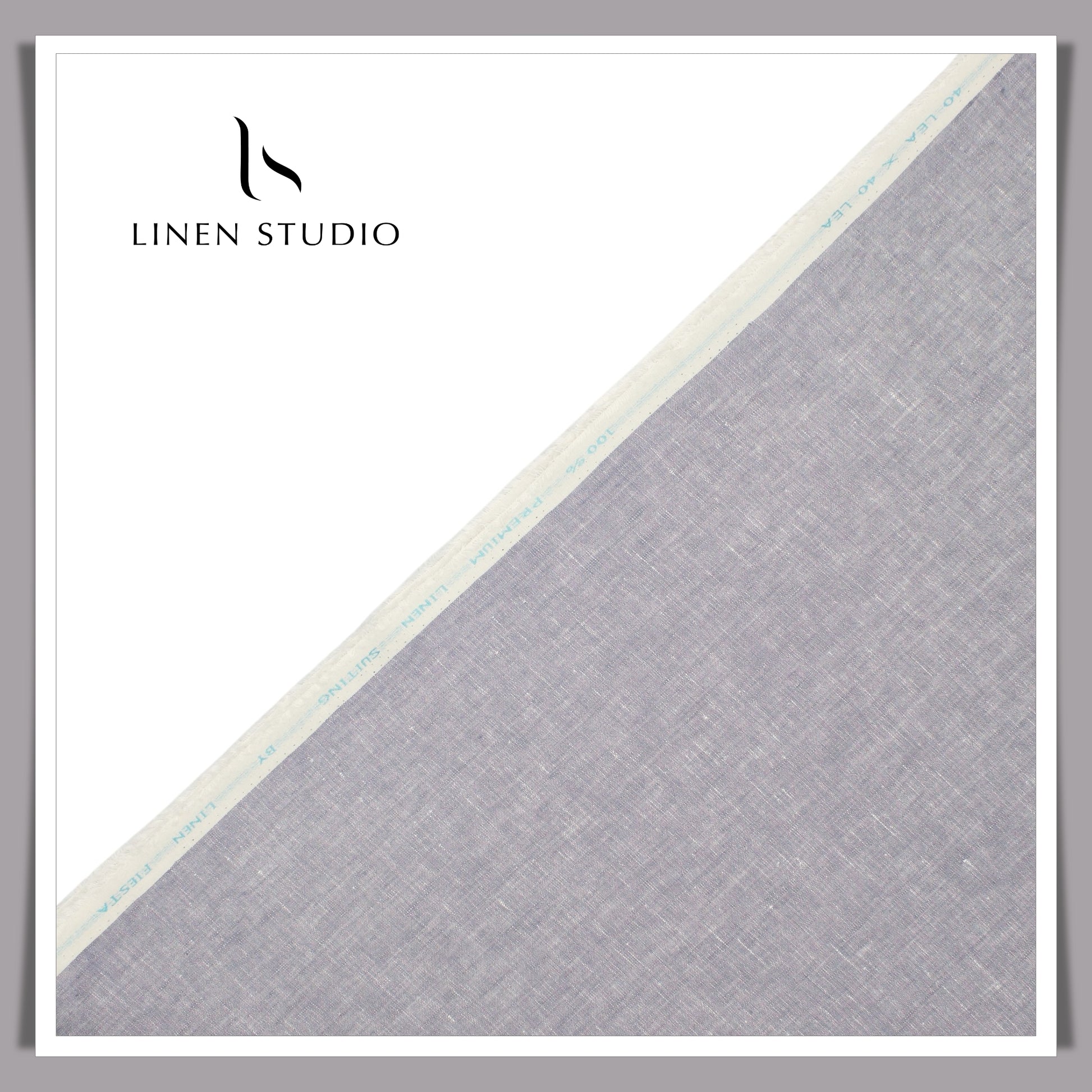 Premium Linen Suiting 40 Lea - Lavender Grey - Linen Studio