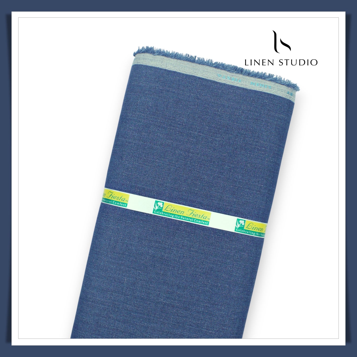 Premium Linen Suiting 40 Lea - Cobalt Blue - Linen Studio