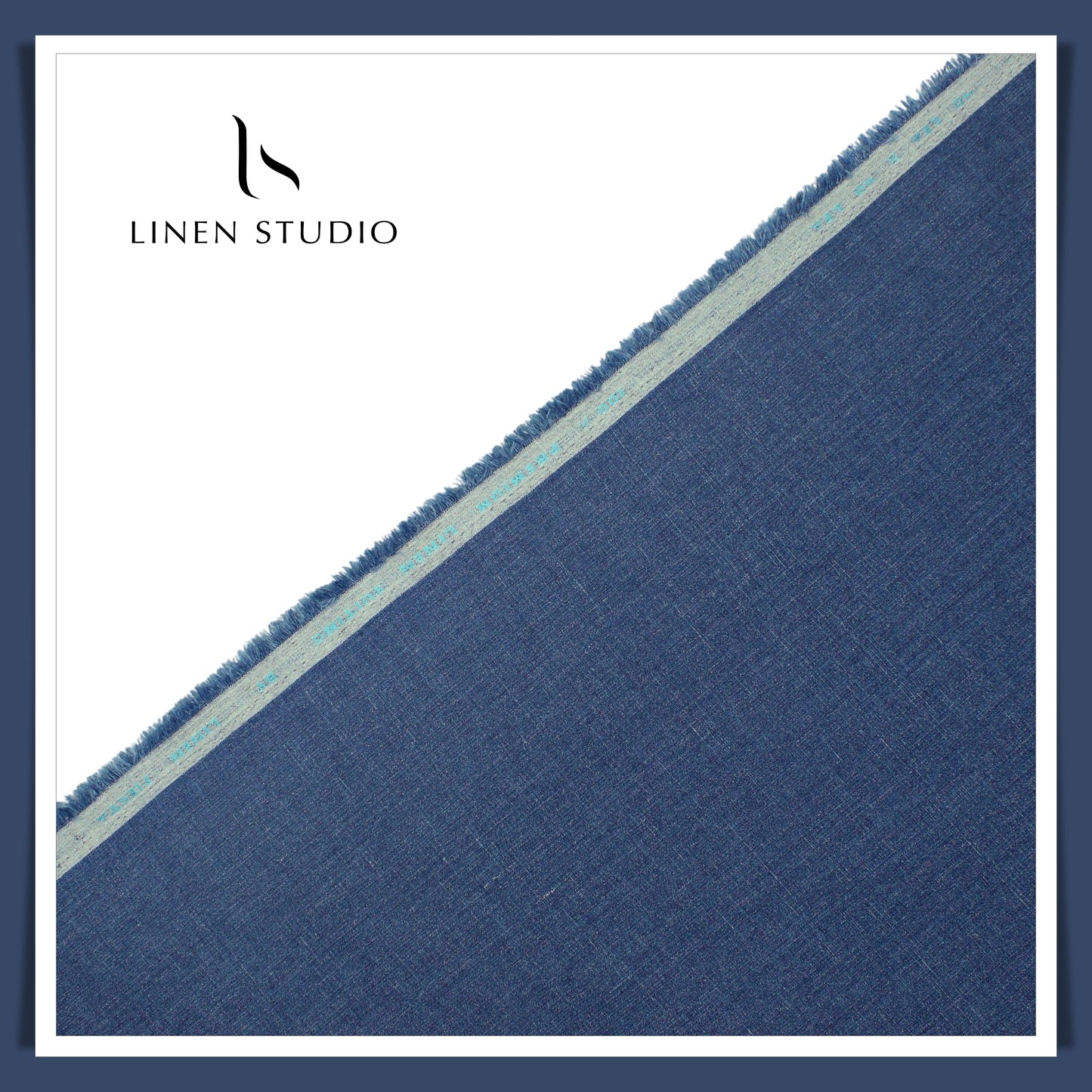 Premium Linen Suiting 40 Lea - Cobalt Blue - Linen Studio