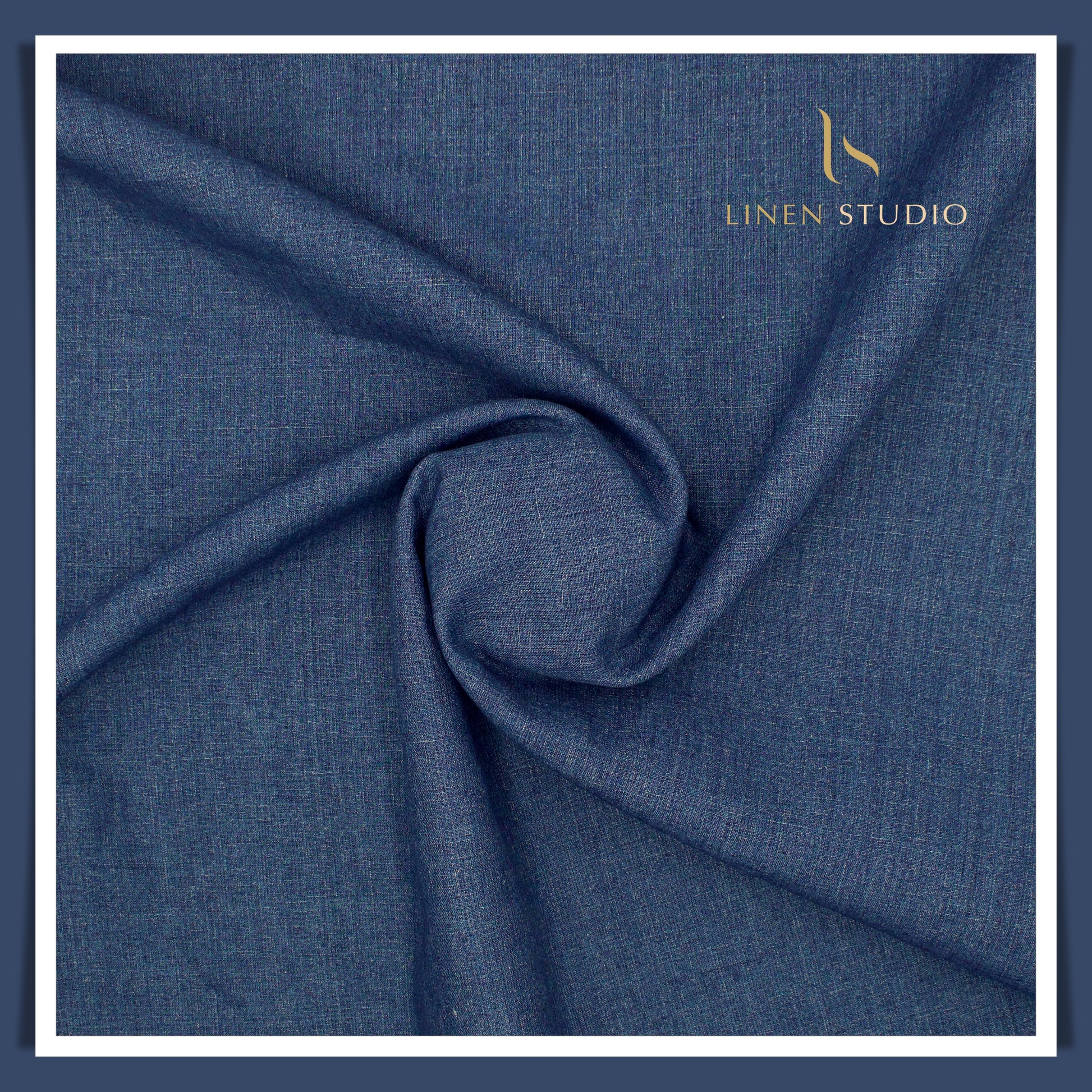Premium Linen Suiting 40 Lea - Cobalt Blue - Linen Studio