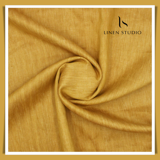 Premium Linen Suiting 60 Lea - Golden Sun - Linen Studio
