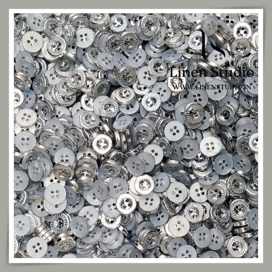 Round Rim 4 Hole Ringed Shirt Buttons - IMG_1