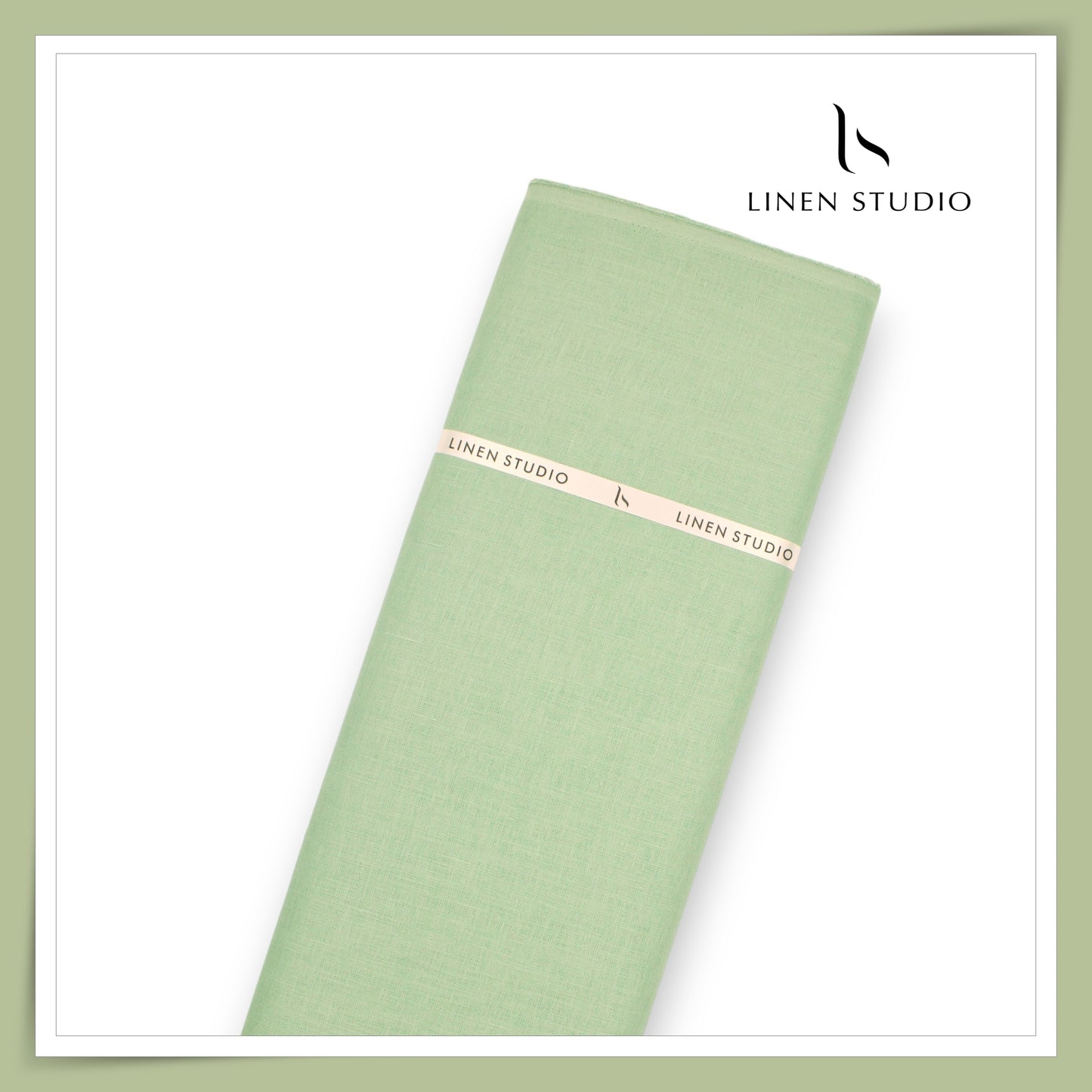 Linen Studio 60 Lea Pure Linen Shirting - Misty Mint (50% SALE) (NEW)