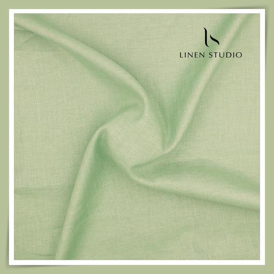 Linen Studio 60 Lea Pure Linen Shirting - Misty Mint (50% SALE) (NEW)
