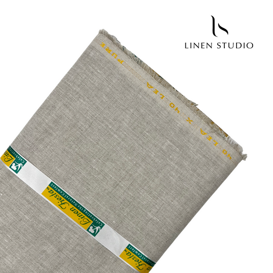 40 Lea Cross Pure Linen Shirting - Linen Studio