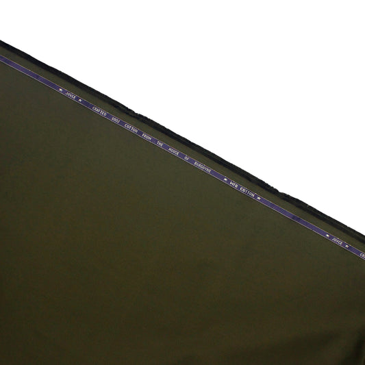 2 Ply 100% Cotton Suiting by Burgoyne Ireland - Birch Green (Satin Finish)