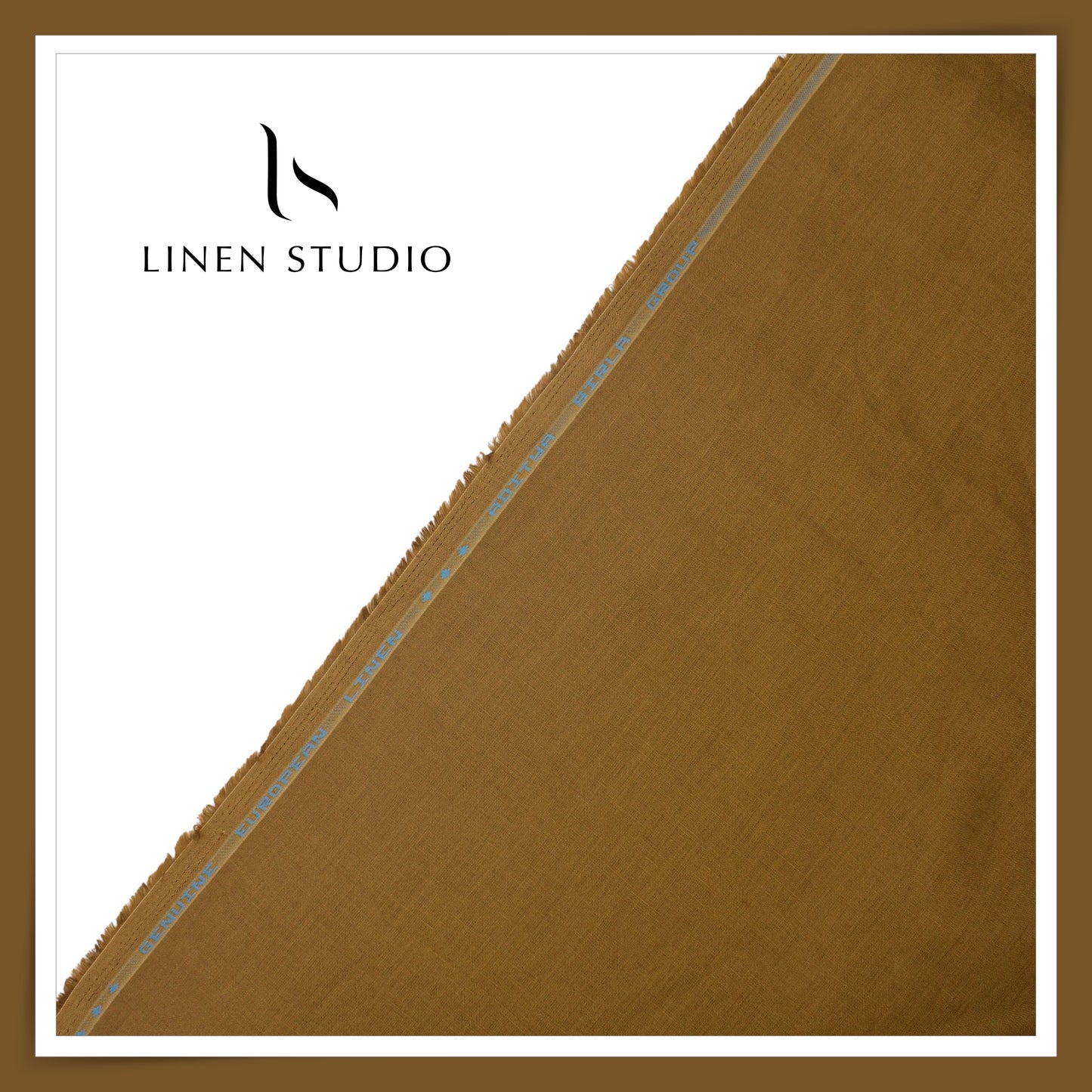 70 Lea Plain Colour Shirting by Linen Club - Wood Brown (NEW) (Limited Stock)
