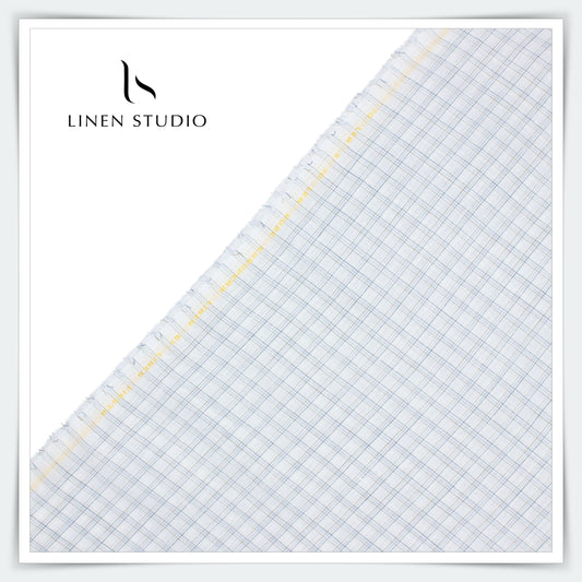 Kyoto 19247/102 - 70 Lea Pure Linen Checks - Linen Studio