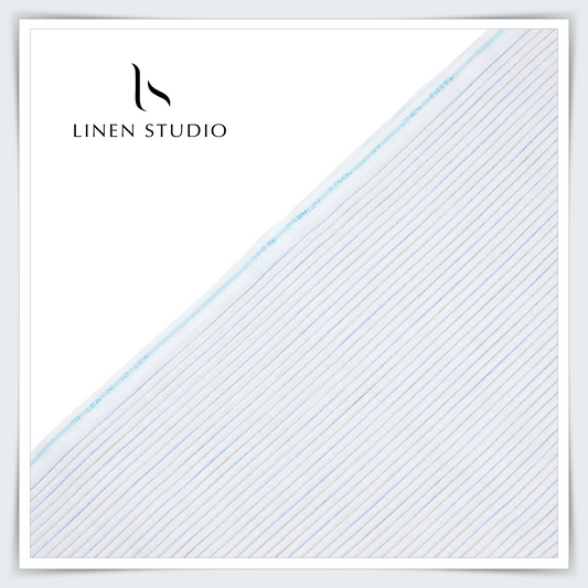 Kyoto 19327/101 - 70 Lea Pure Linen Stripes - Linen Studio