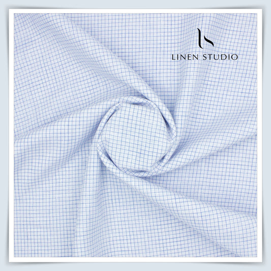 Kyoto 19360/102 - 70 Lea Pure Linen Checks - Linen Studio