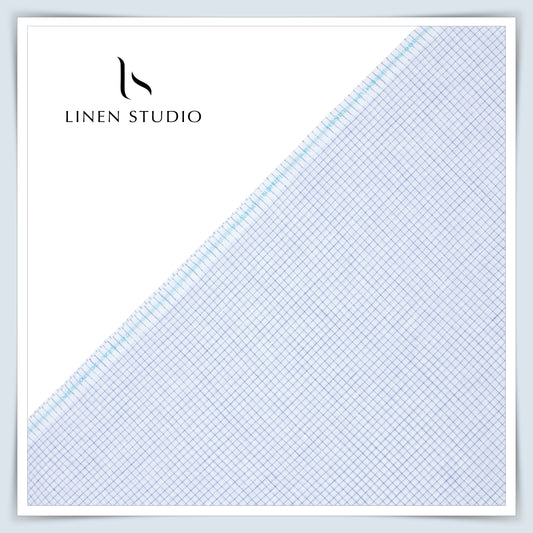 Kyoto 19360/102 - 70 Lea Pure Linen Checks - Linen Studio
