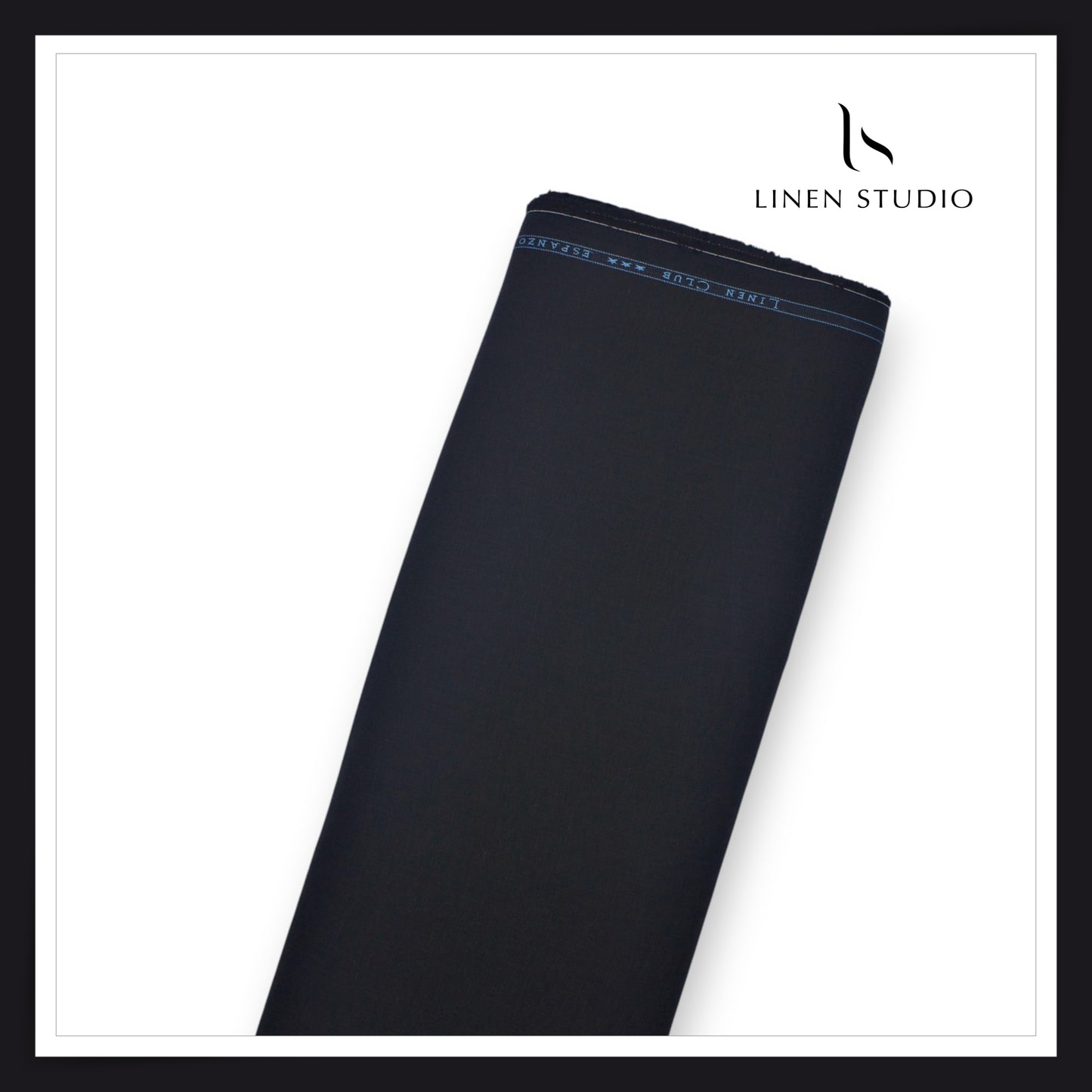 80 Lea Plain Colour Premium Shirting by Linen Club -  Dark Black (NEW) (Limited Stock)