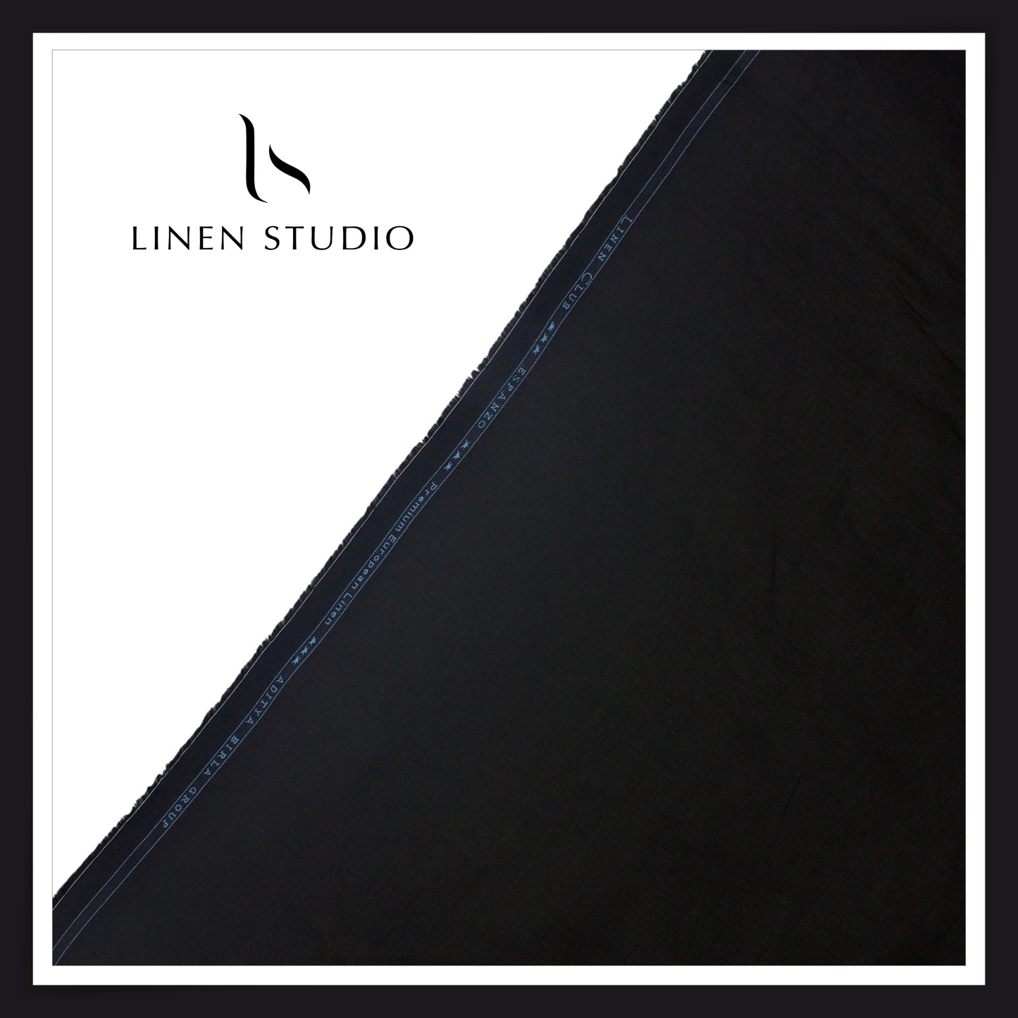80 Lea Plain Colour Premium Shirting by Linen Club -  Dark Black (NEW) (Limited Stock)
