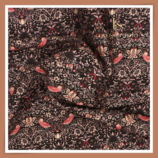 Cotton Silk Digital Printed Shirting - Timir Pakshi