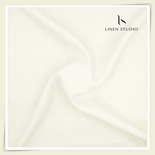 Linen Club 40 Lea Pure Linen Twill Suiting - Dark Cream (45% SALE) (NEW)