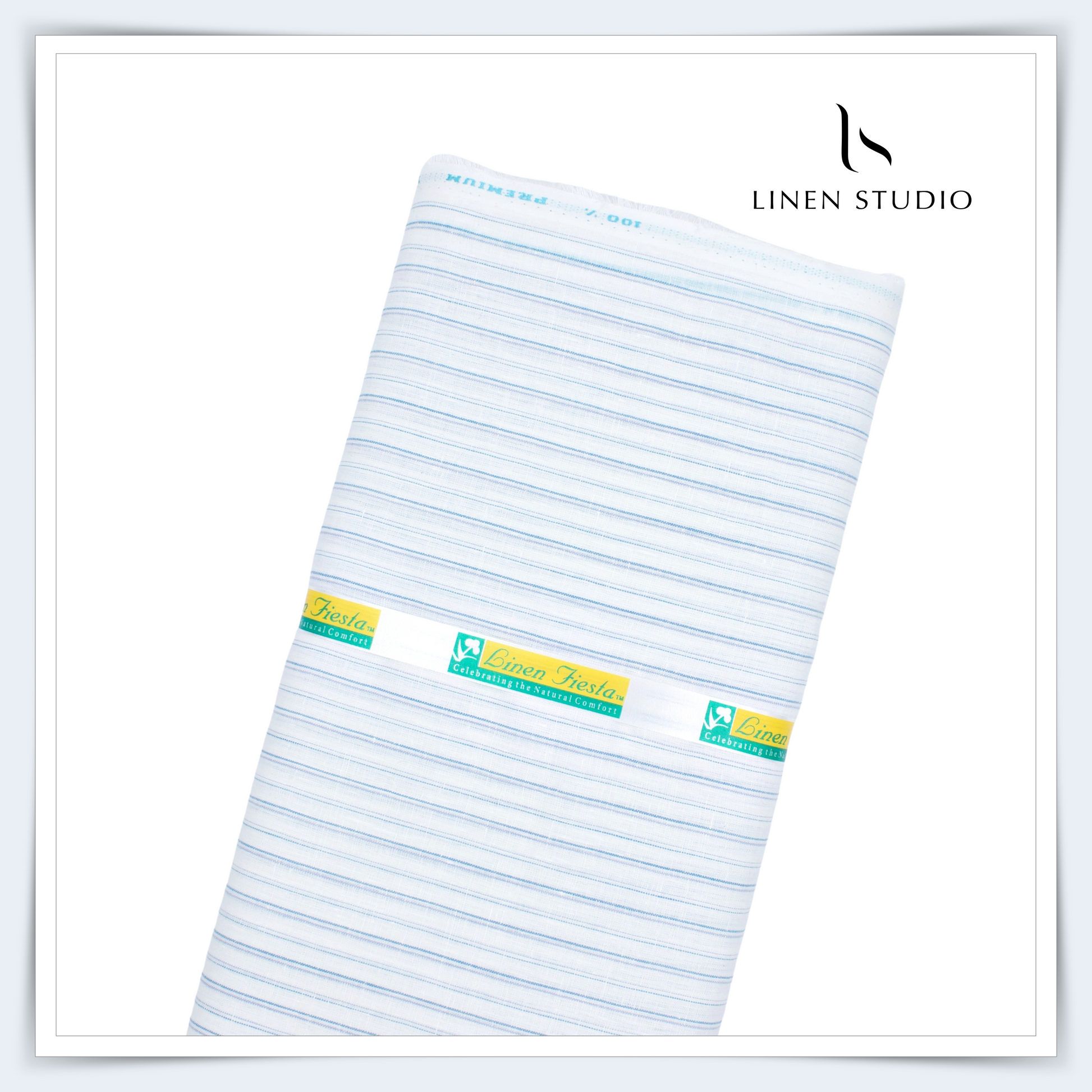 Lea Morino 1136 - 60 Lea Pure Linen Stripes - Linen Studio