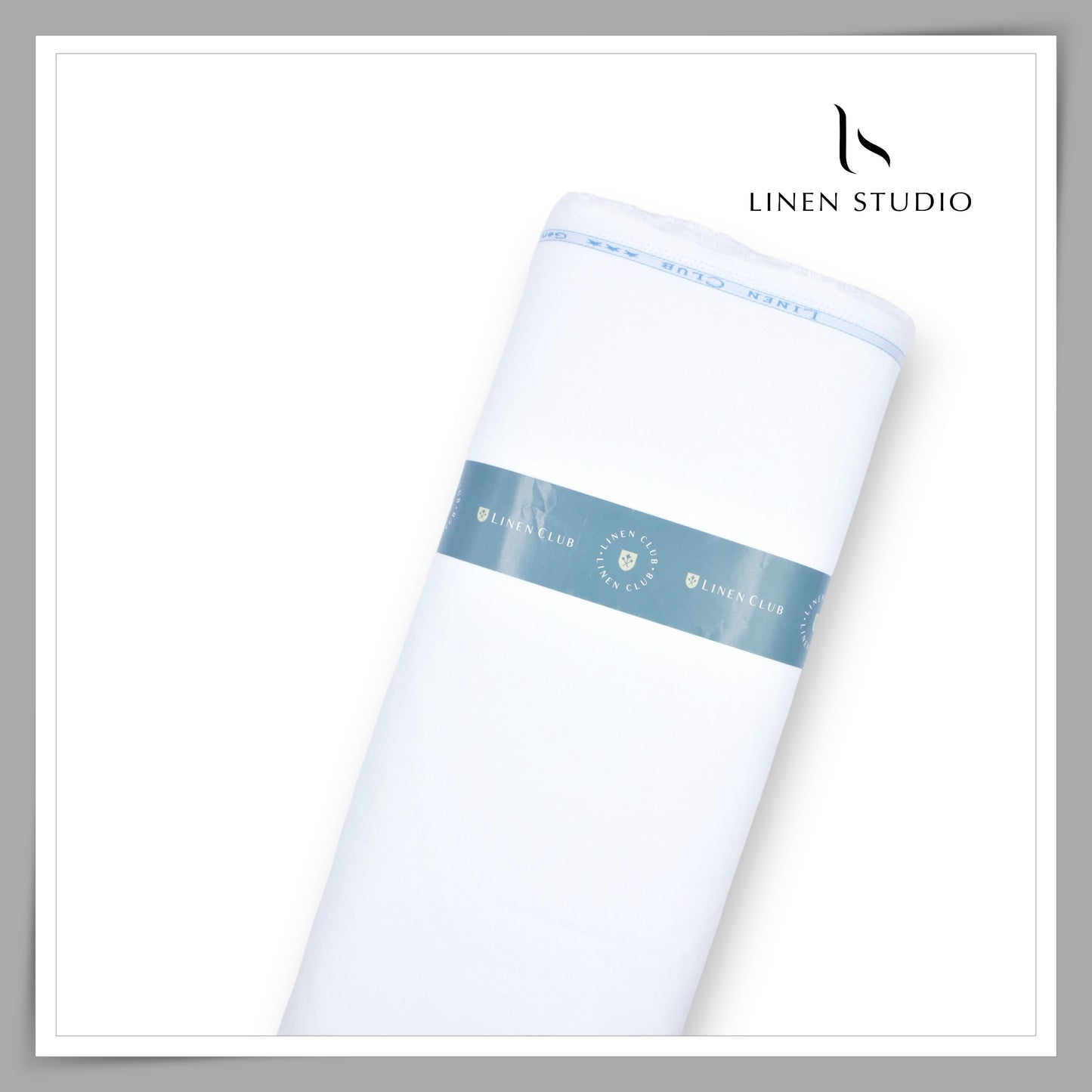 Linen Club 30 Lea Pure Linen Shirting / Suiting - Extra Bright White (NEW)