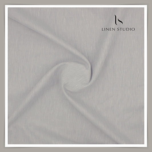 Linen Club 60 Lea Netted Shirting - Silver Grey (NEW)