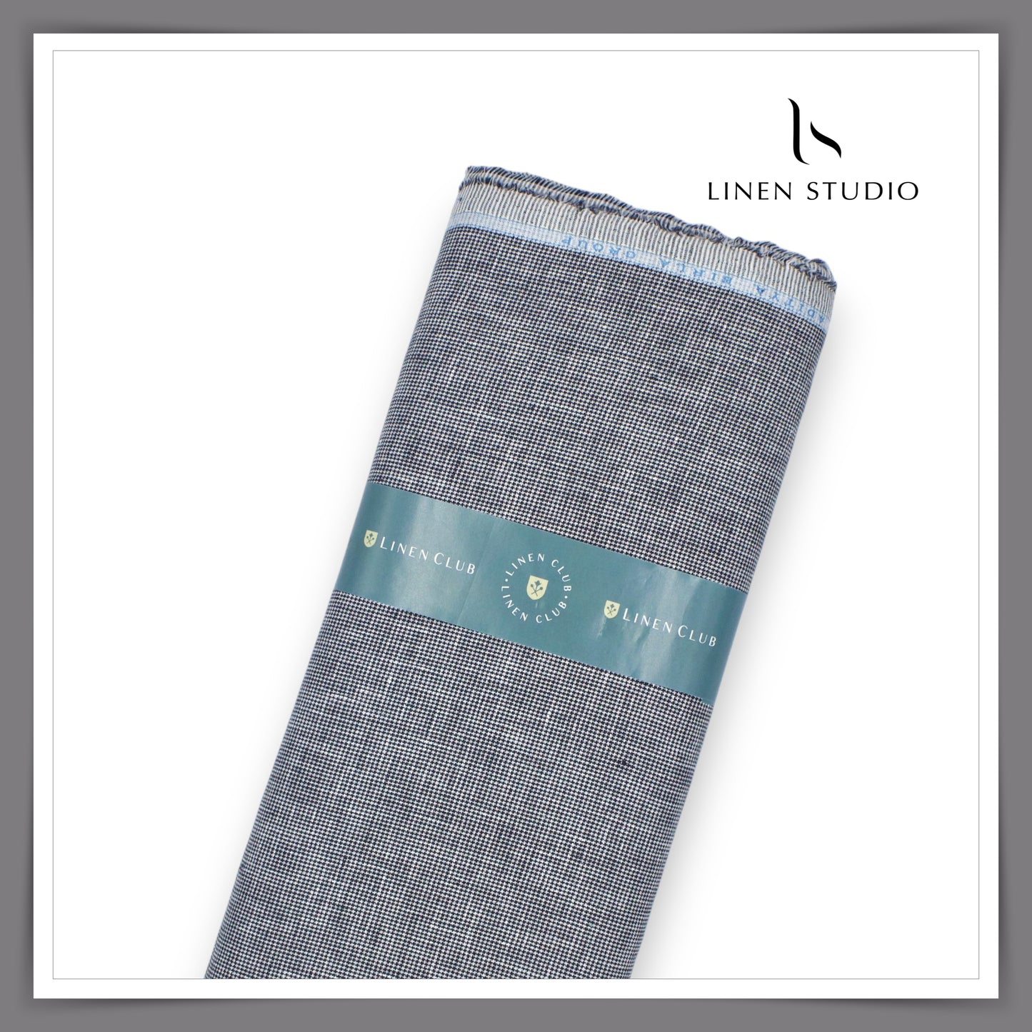Linen Club 60 Lea Shirting - Micro Houndstooth Classic Checks (NEW)