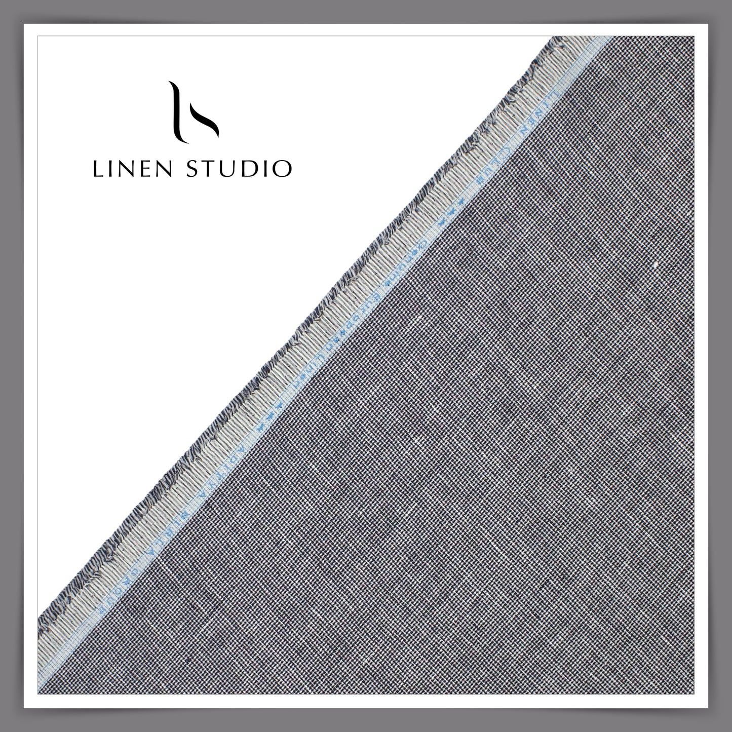 Linen Club 60 Lea Shirting - Micro Houndstooth Classic Checks (NEW)