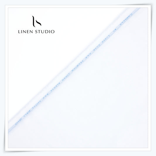 Linen Club by Aditya Birla, Linen 50% Cotton 50% - Pure White