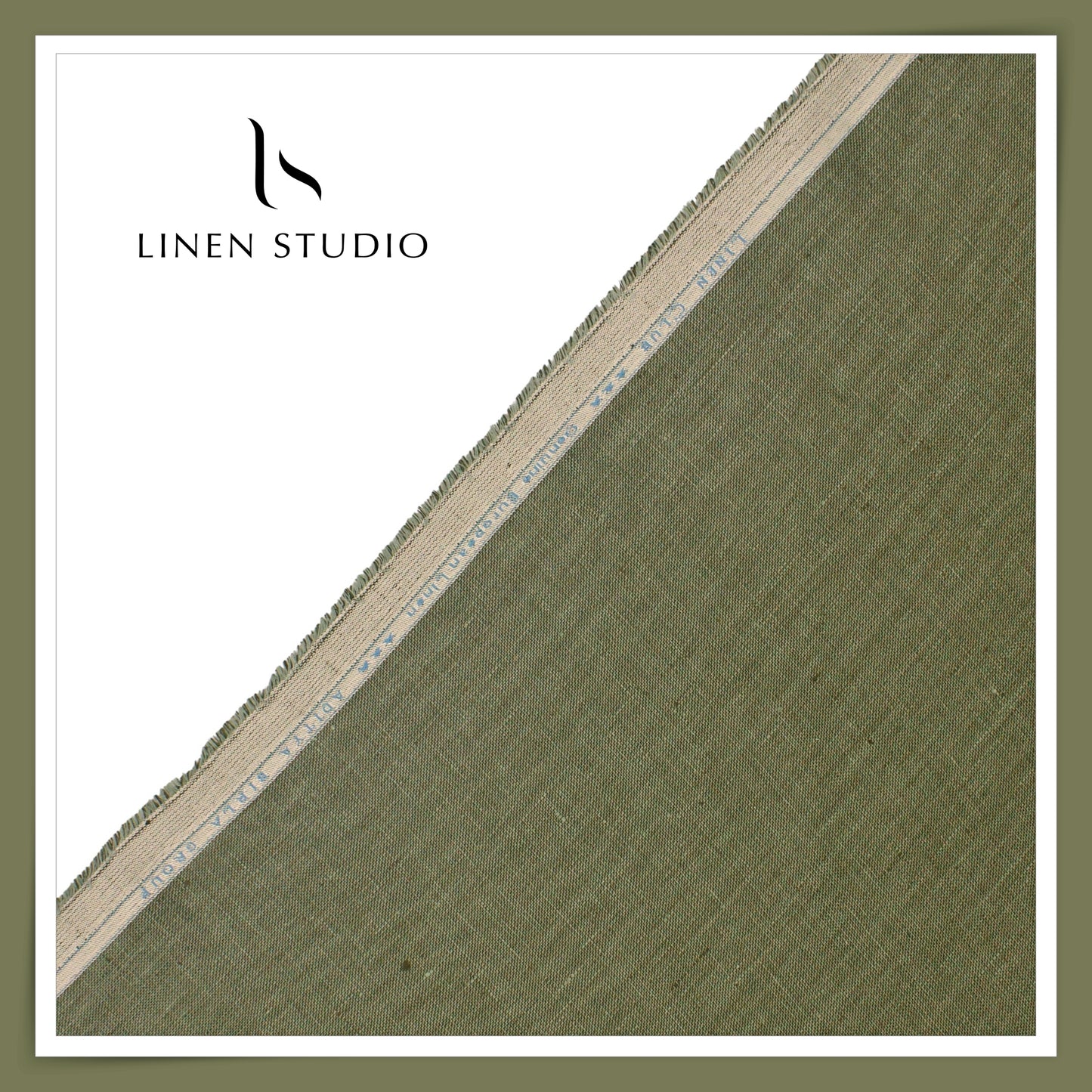 Linen Club 50 Lea Premium Linen Textured Suiting - Finch Green (NEW)