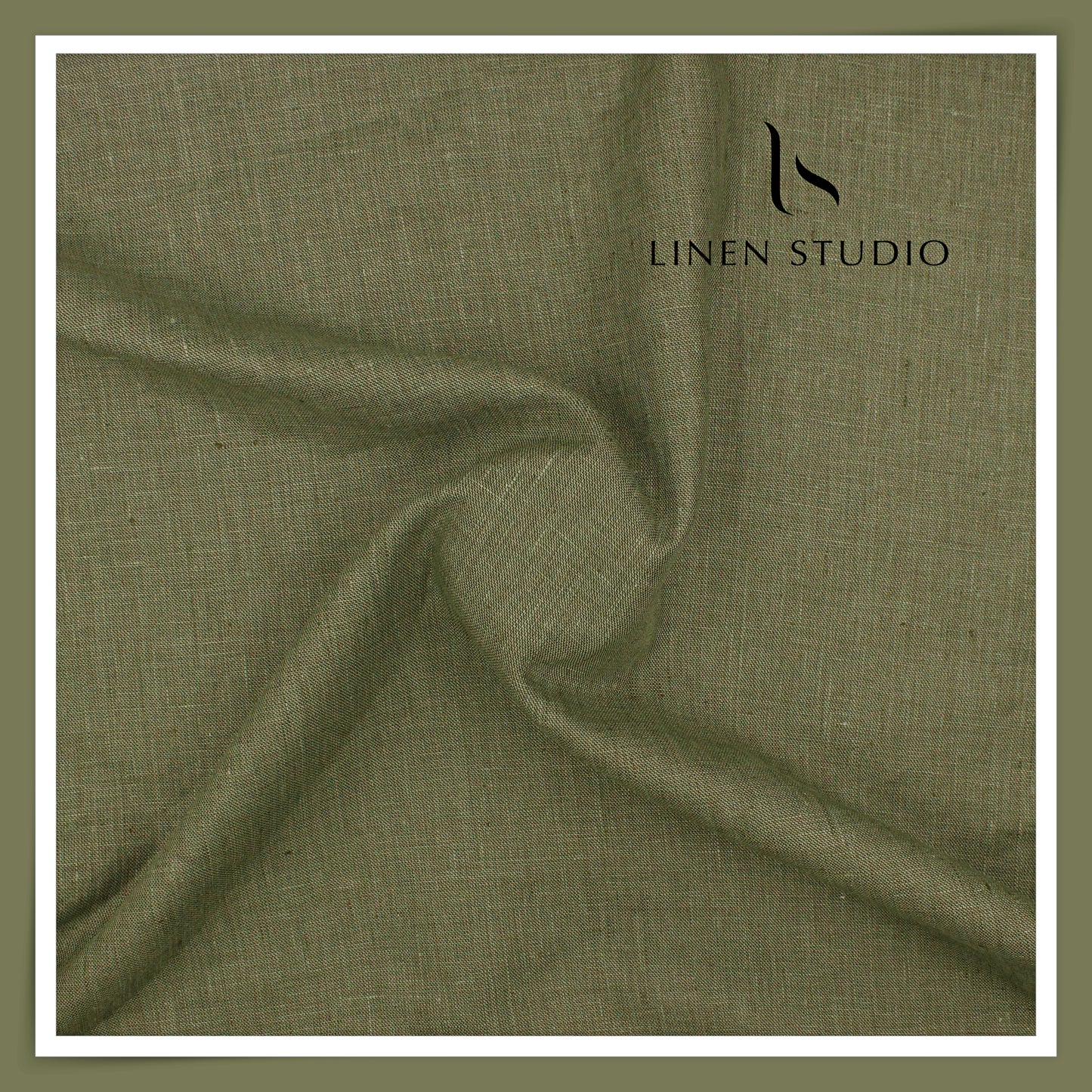 Linen Club 50 Lea Premium Linen Textured Suiting - Finch Green (NEW)
