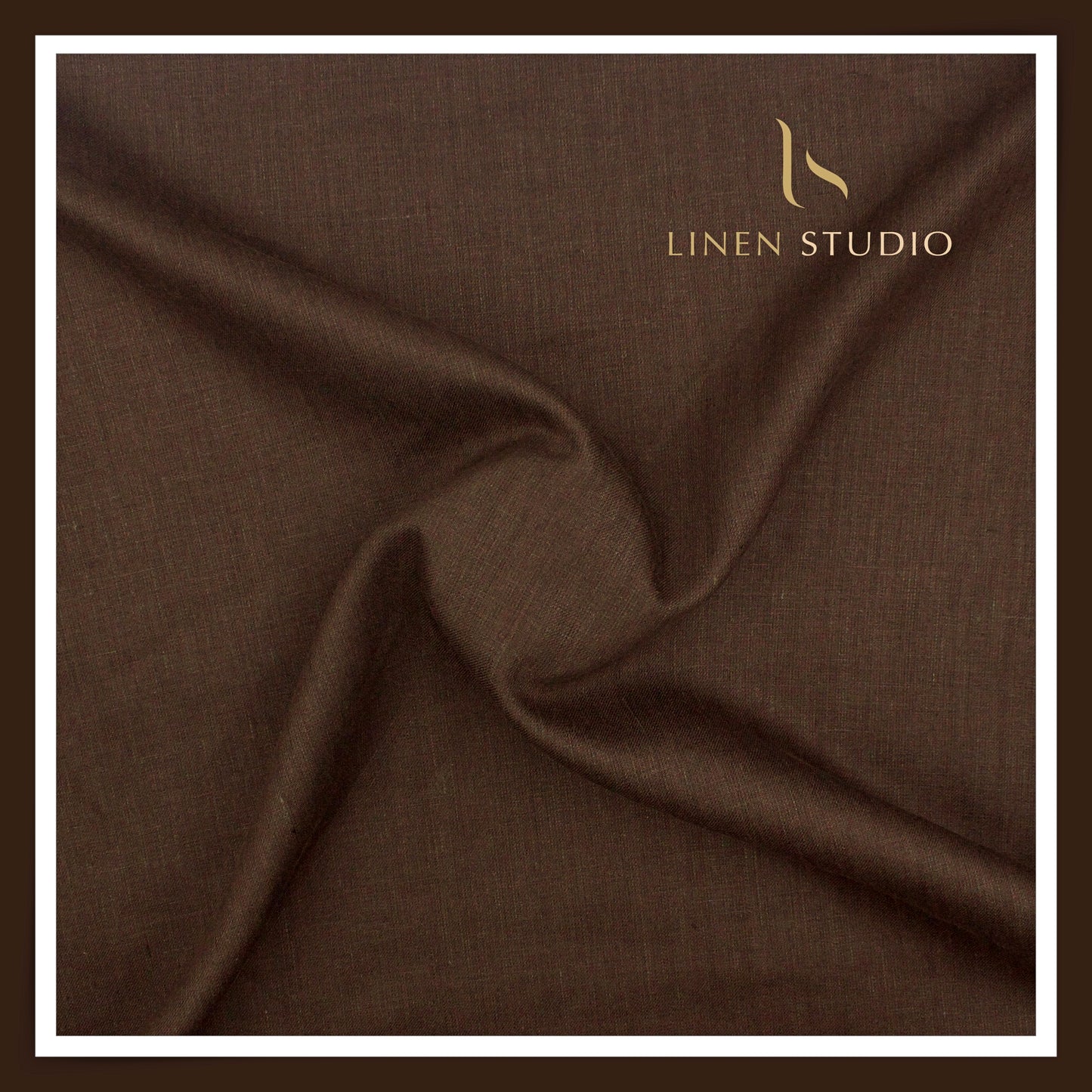 Linen Club 40 Lea Premium Linen Suiting - English Brown Plain (NEW)