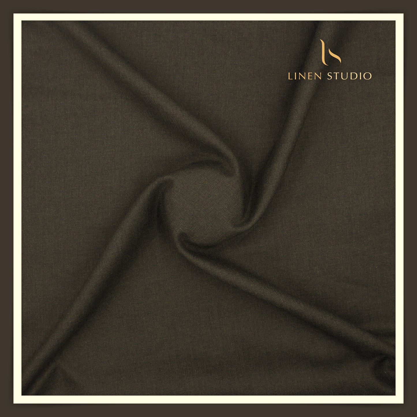 Linen Club 40 Lea Premium Linen Suiting - Greenish Brown (NEW)