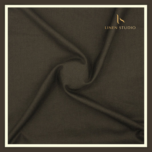 Linen Club 40 Lea Premium Linen Suiting - Greenish Brown (NEW)