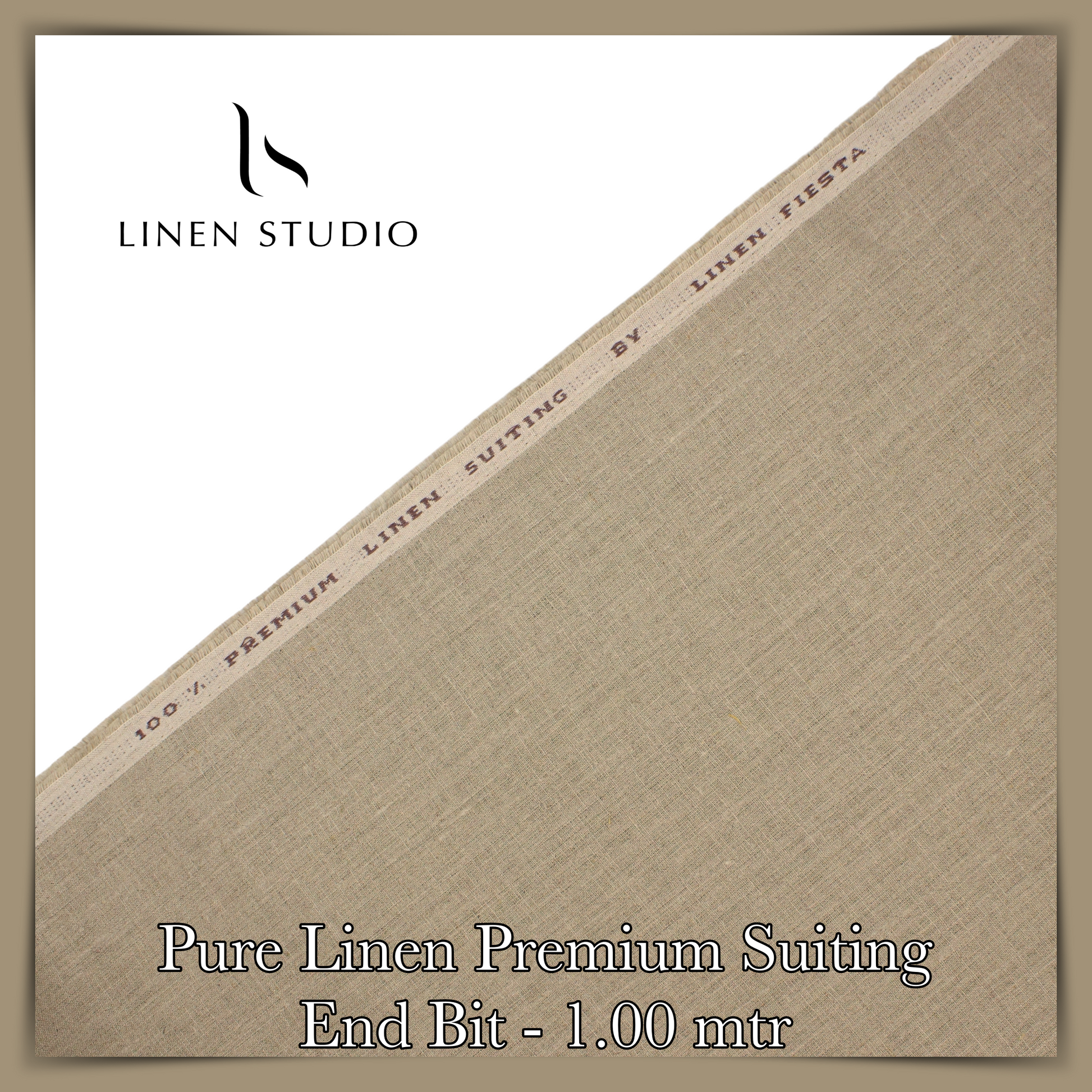 1.00 Mtr Suiting Fabric - END BIT (35%) - Linen Studio