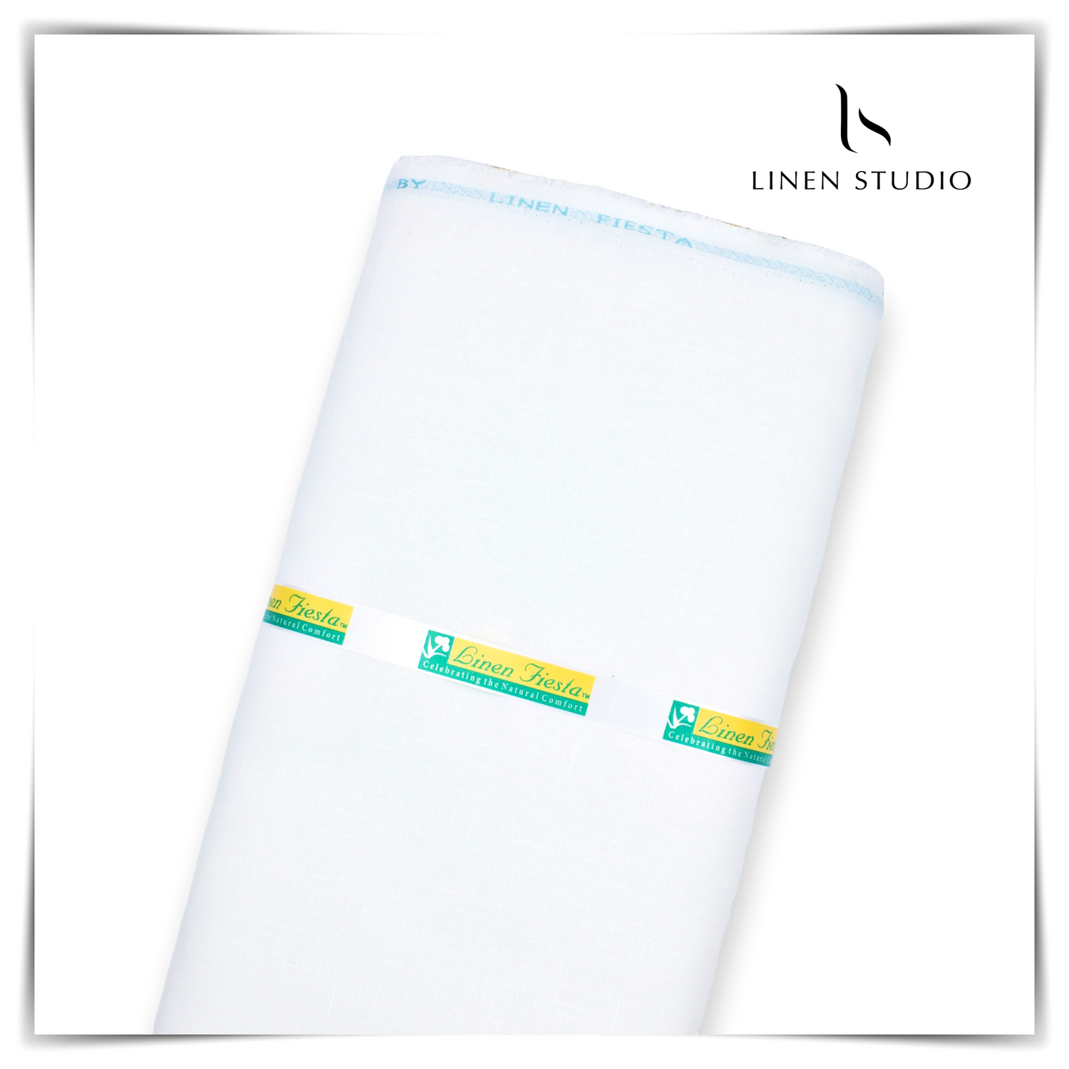 Pure Linen Trouser Fabric - Slub White - Linen Studio