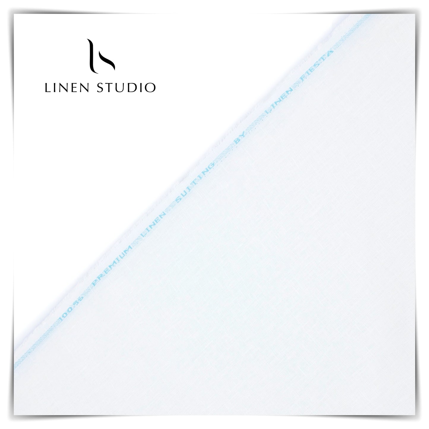Pure Linen Trouser Fabric - Slub White - Linen Studio