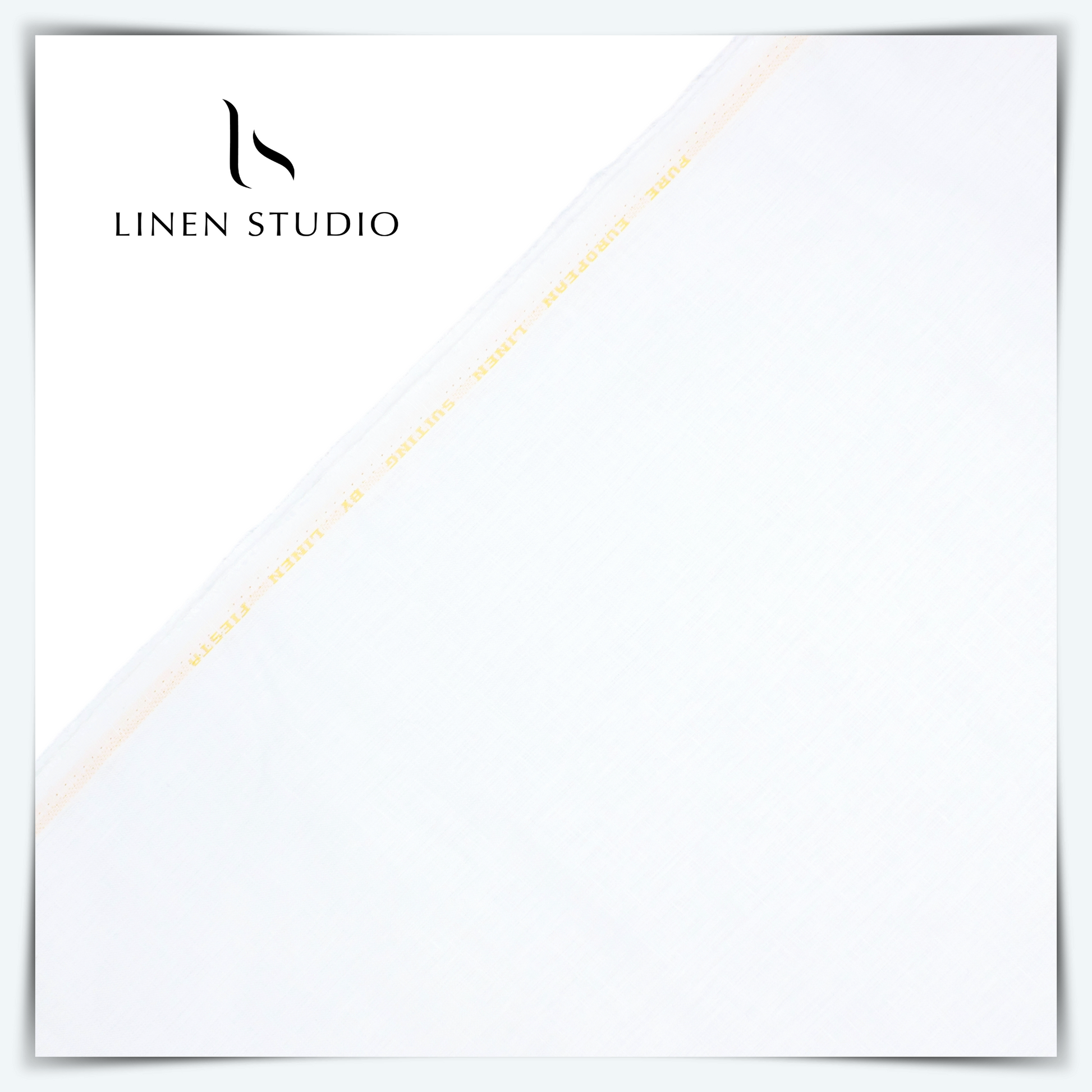 Pure Linen Trouser Fabric - Twill White - Linen Studio