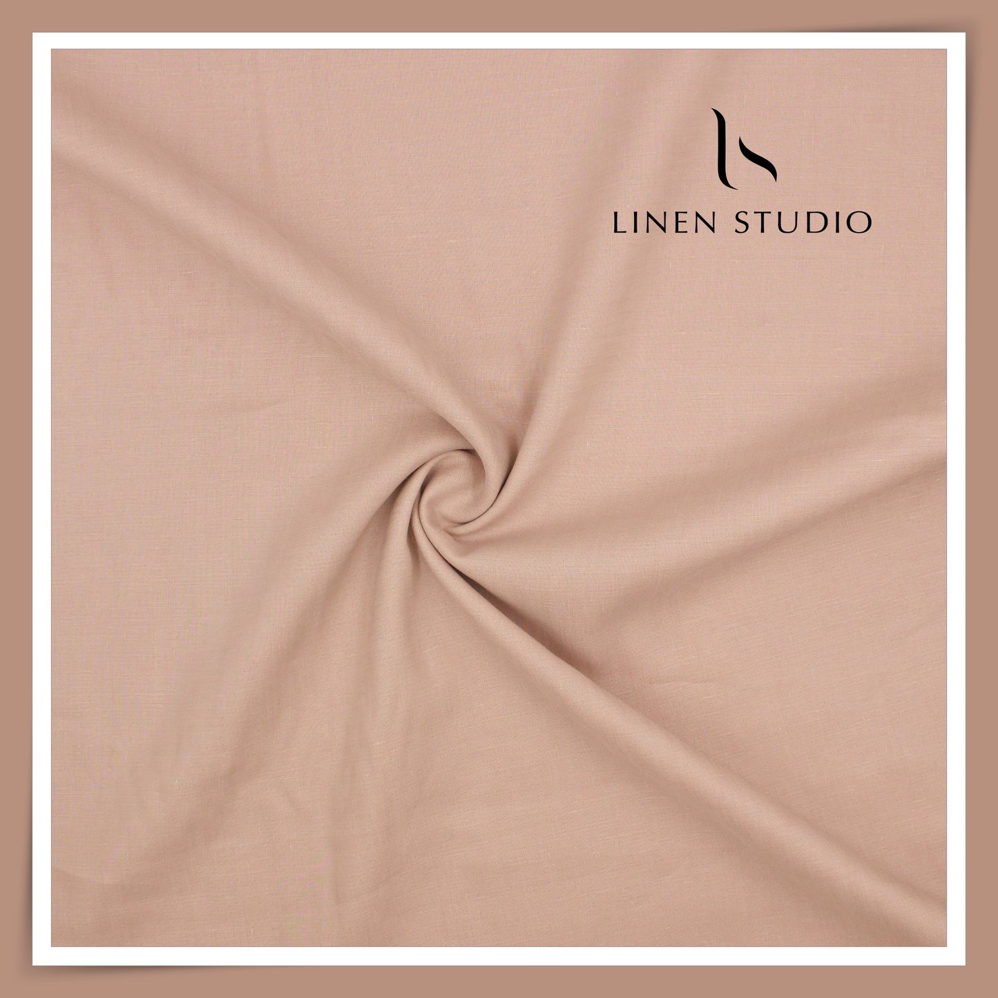 80 Lea French Linen Shirting by Vercelli Italy - Dusky Peach (1st in India) (NEW)