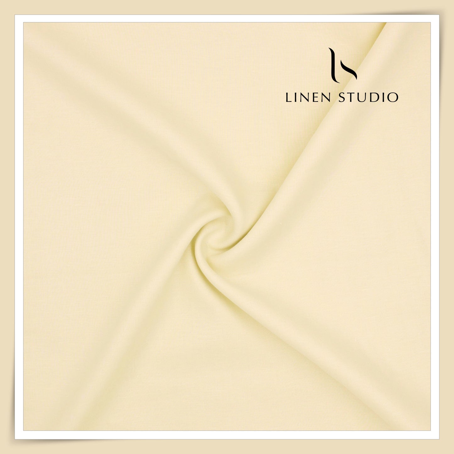 80 Lea French Linen Shirting by Vercelli Italy - Butter Yellow (1st in India) (NEW)